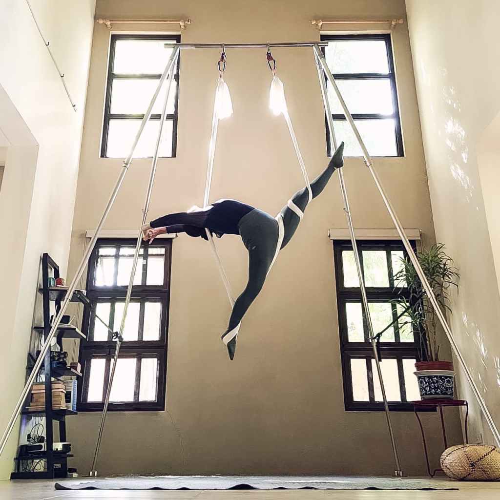 Aerial Yoga Lunge Flow