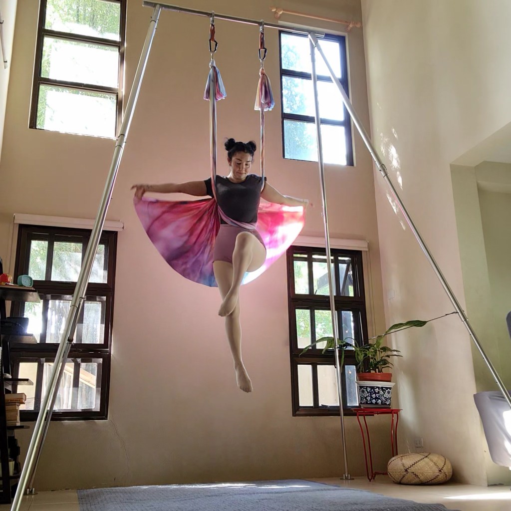Aerial Yoga Angel Wings Pose