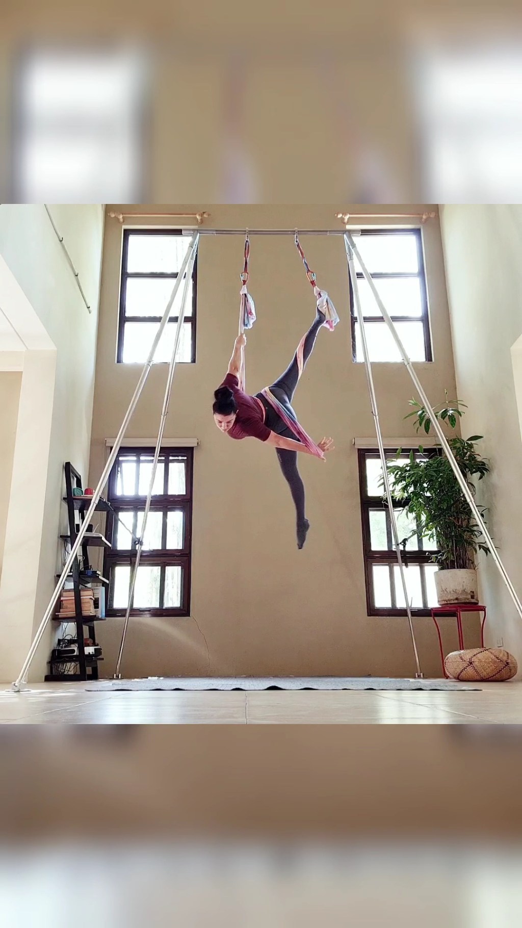 Aerial Yoga Practice Flow