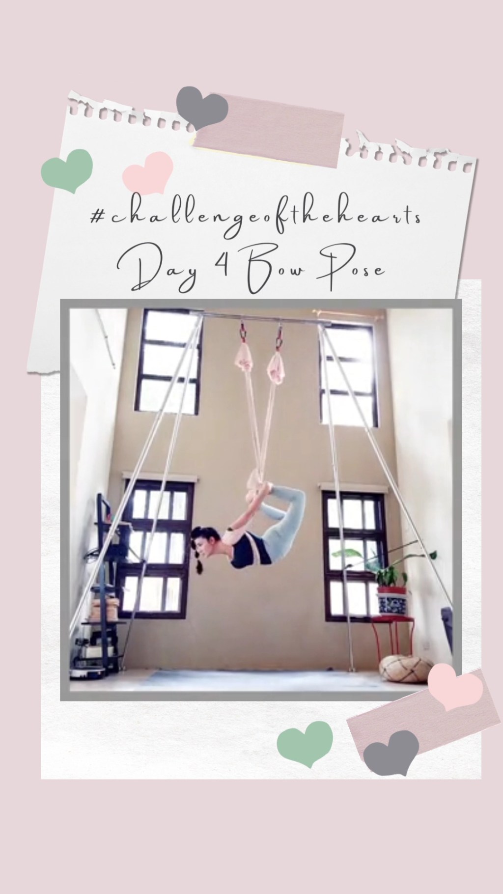 Aerial Yoga Bow Pose