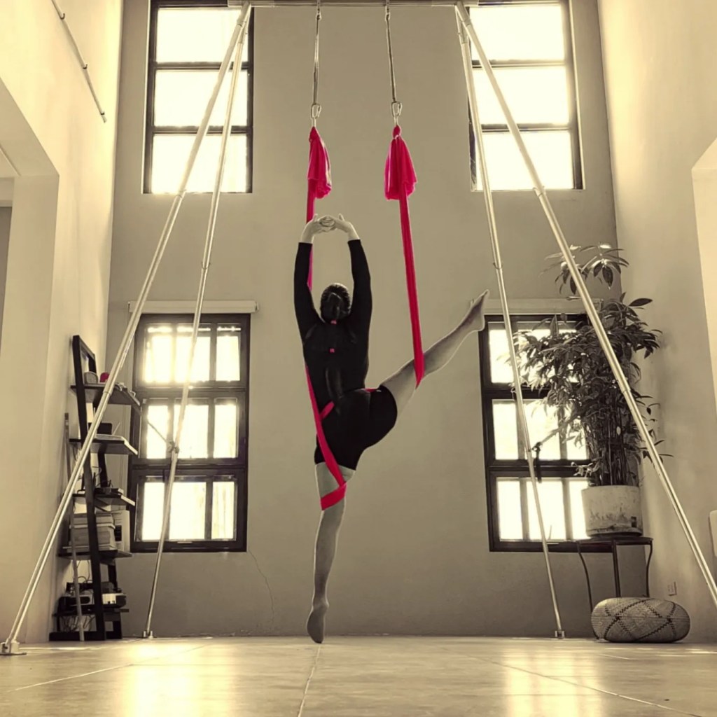 Aerial Standing Pose