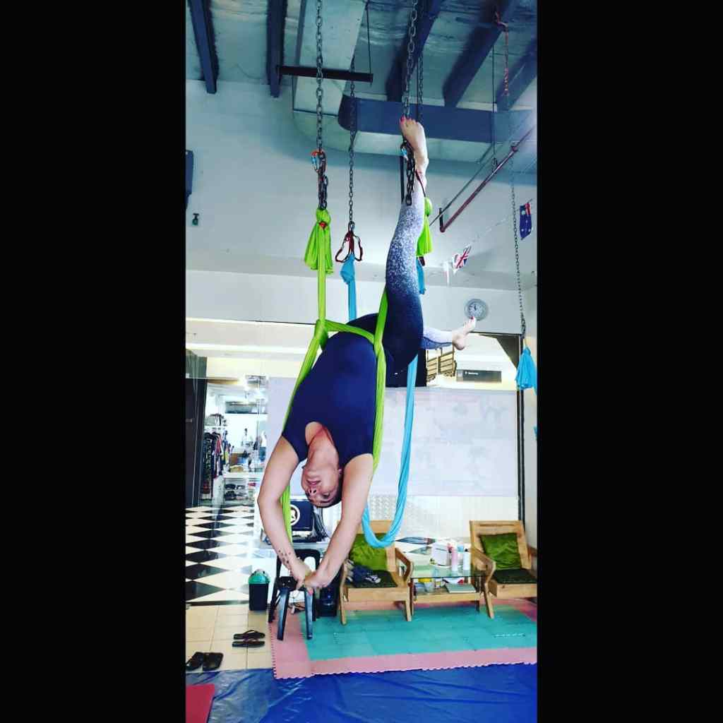 Aerial Yoga Handstand
