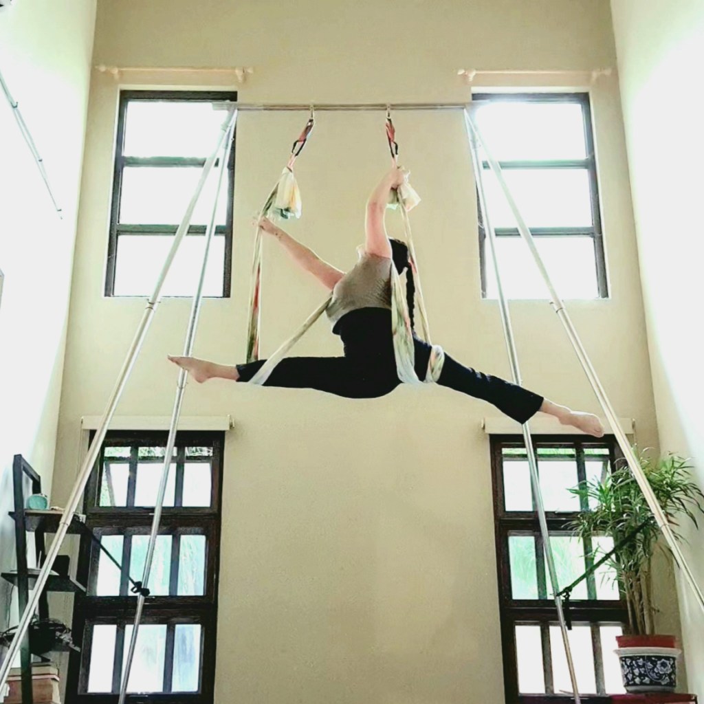 Flying Yoga Splits